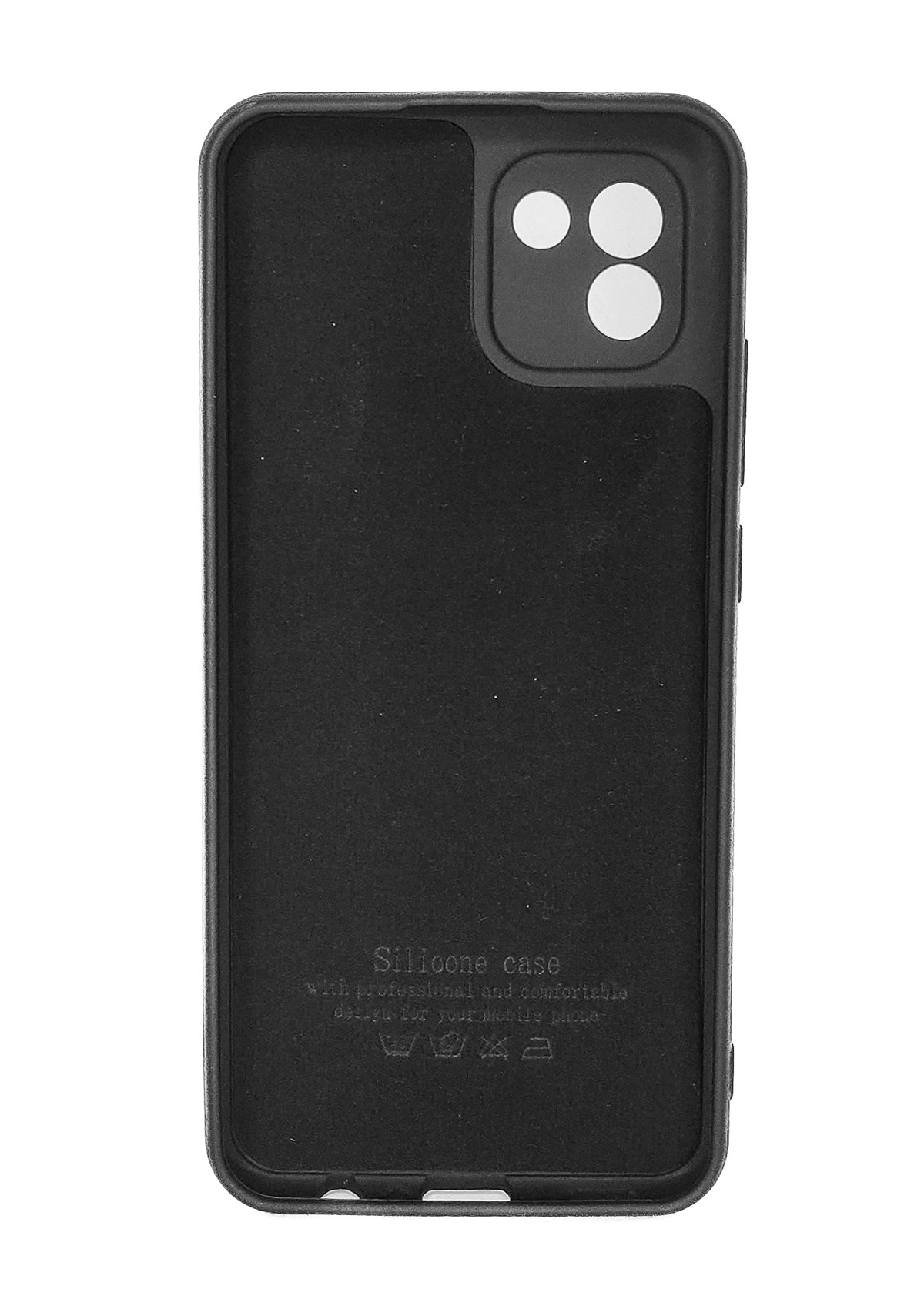 Protectores para celular  para Samsung  A03 Funda de silicona con felpa Negro